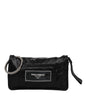 Dolce & Gabbana Black Fabric Logo Two Way Clutch Crossbody Bag