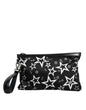 Dolce & Gabbana Black White Stars Pattern Clutch Pouch Bag