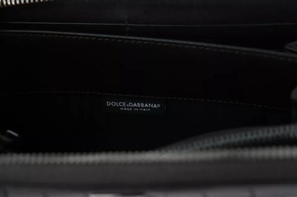 Dolce & Gabbana Brown Exotic Leather Zip Around Continental Clutch Wallet