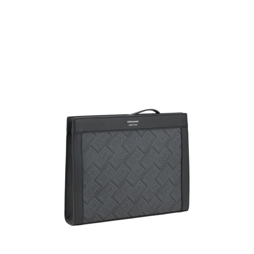 Ferragamo Gancini pattern Pouch