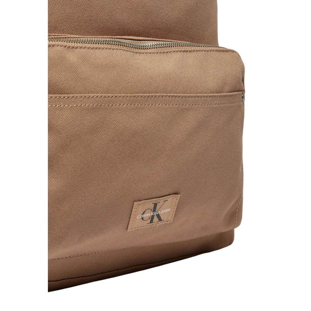 Calvin Klein Beige Recycled Polyester Backpack